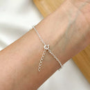 Pulseira Borboleta Detalhes Tripla de Prata