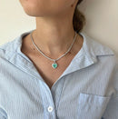 Pingente Coração Liz - Esmeralda Colombiana