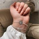 Pulseira Letra Inicial Prata - B