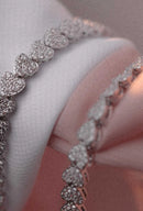 Pulseira Com Corações Cravejados Com Micro Zircônias