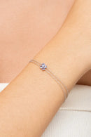 Pulseira Mini Trevo Tanzanita