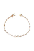 Pulseira Riviera Com Zircônias Brancas Em Diferentes Tamanhos