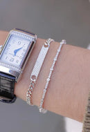 Pulseira Riviera Cravejada Fina Com Zircônia Intercaladas