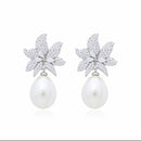 Brinco Flor Pérola Luxo