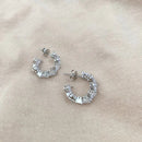 Brinco Coração Cravejado