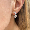 Brinco Coração Cravejado