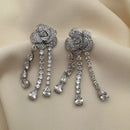 Brinco Flor Celeste Prata 925