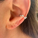 Piercing Estilo Com Zircônia Banho Ródio Branco