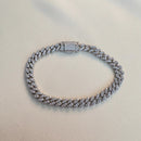 Pulseira Corrente Elo Com Zircônia Banho Ródio