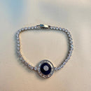 Pulseira Olho Grego Laíz Com Zircônia Em Prata 925