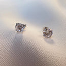 Brinco Solitário Com Zircônia Em Prata 925