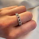 Anel Joana Corrente Com Micro Zircônia