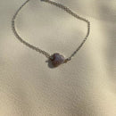 Pulseira Pingente Coração Em Prata 925