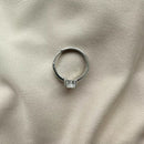 Anel Coração Único Em Prata 925